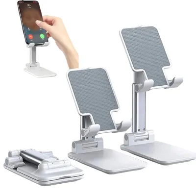 Foldable, Adjustable, Universal Mobile Stand | Flexible Mobile Holder | Adjustable Height | Premier Quality Product | Flexible Stand | Pocket Size | Easy to Carry | Best for Study and Office Use | Compatible with all size Mobiles